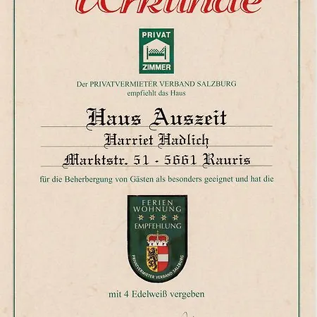 Haus Auszeit Daire Rauris