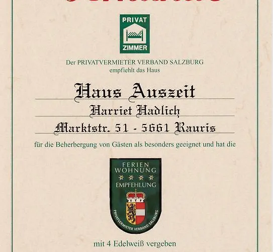 Haus Auszeit Lejlighed Rauris